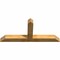 Ekena Millwork Portland Rough Sawn Timber Gable Bracket, Western Red Cedar, 72"W x 33"H x 6"D x 6"F, 11/12 Pitch GBW072X33X0606POR00RWR - alternate 2